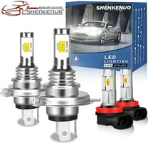 For Kia Sportage 2005-2008 LED Headlight Bulbs 9003/H4 High/Low Beam H11 Fog Light,4PCS