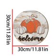 Autumn Festival Wooden Pumpkin Sign Home Crafts Door Sign