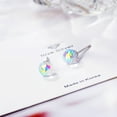 thumbnail image 6 of AOOOWER Ball Shape for Rhinestone Stud Earrings Colorful Stud Earring Exquisite Jewelry, 6 of 10