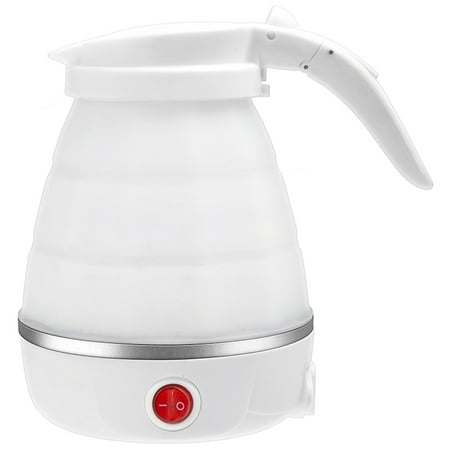 

Hemoton 600ml 800W 220V Plastic Folding Electric Kettle Multifunctional Travel Accessory for Home Outdoor Camping Hiking (White EU Plug)