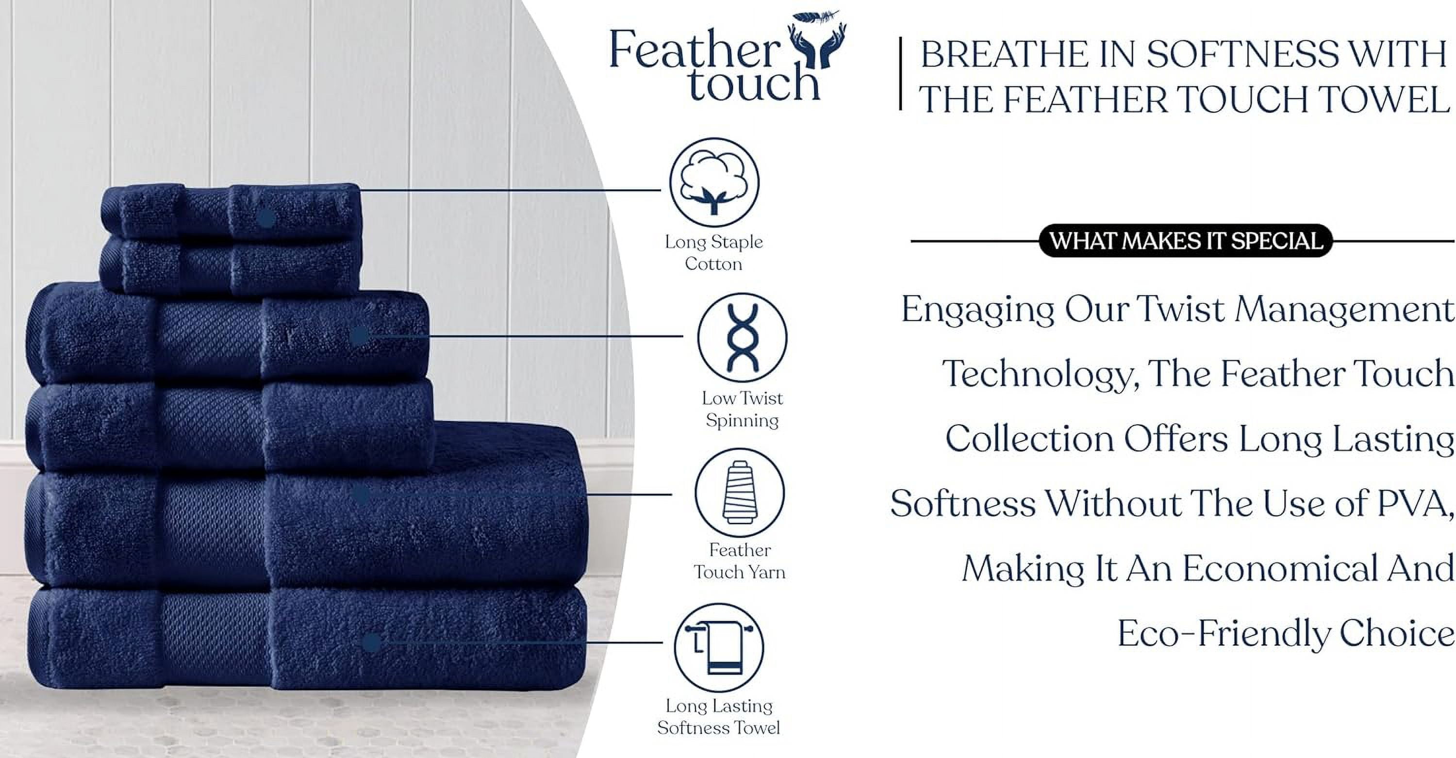 Delara 20-Piece Organic Cotton Towel Set, 650 GSM Luxury Plush, Quick Dry & Ultra-Absorbent, GOTS & OEKO-TEX Certified, Ivory