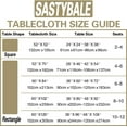 thumbnail image 5 of SASTYBALE Damask Gold Tablecloth for Rectangle Tables 52 x 70 Inch, Floral Jacquard Spill Proof Washable Polyester Table Cloth, Soft Table Cover for Dining/Party/Wedding/Indoor/Outdoor, 5 of 6