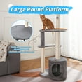 thumbnail image 5 of Vibrant Life Cat Tree, 47" Multi-Level Cat Tower with Scratching Posts and Large Platform, Gray, 5 of 9