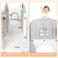 thumbnail image 4 of Huisuilinss Toddler Slide Set,8-in-1 Toddler Slide Playset,Indoor Toddler Playground With Slide,Kids Slide Outdoor Play Includes Basketball Hoop,Climber,Crawling Tunnel,Toy Storage For Kids Ages 1-3, 4 of 8