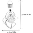 thumbnail image 3 of SURJDE Wind Spinner Light Solar Garden Hanging Wind Chime Spiral Lamp Colour Changing LED Style1 Garden Hanging Light Hanging Spiral Lamp Solar Garden Lamp, 3 of 7