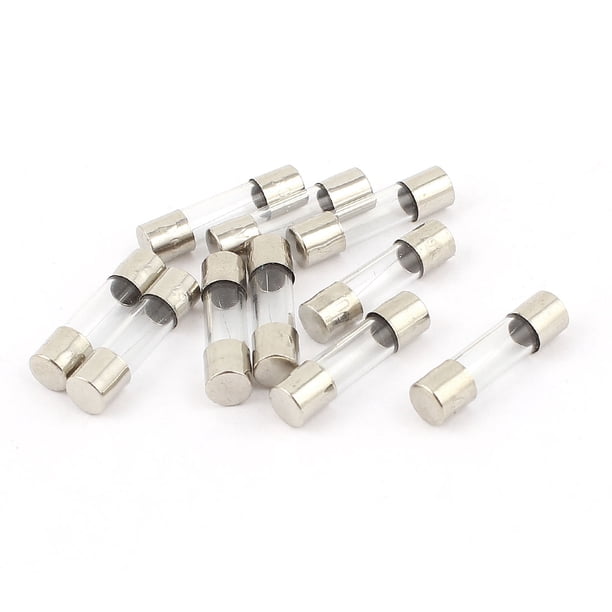 10Pcs 250V 0.63A 630AMP Fusibles de vidrio de acción rápida Tubos 5mm x 20mm