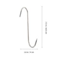 thumbnail image 3 of 10Pcs Meat Hooks Stainless Steel Wall Hooks S-Shaped Hooks Kitchen Gadget, 3 of 9