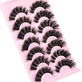 thumbnail image 5 of Eyelashes Mink Lashes Fluffy Natural Look False Lashes Wispy Full Eye Lashes 8D 20 mm Long D Curl Strip Eyelashes Pack 10 Pairs Reusable Fake Eyelashes That Look Like Extensions, 5 of 16