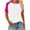 Hot Pink1, variant on yillto Plus Size Tshirts for Womens Short Sleeve Round Neck Loose Basic Tee Ladies Summer Causal Shirts