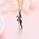 thumbnail image 2 of Hug Couple Necklace S925 Sterling Silver Hugging Necklace Beloved Jewelry For Him And Her,lover Valentines Day Gift/YY, 2 of 5