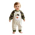 thumbnail image 3 of Emitonse Baby Girls Romper Jumpsuit Casual Jumpsuit Baby Boys Girls Comfortable Breathable Bodysuits Christmas Cute Cartoon Print Long Sleeved Bodysuits Size 0-3 Months,Grey, 3 of 5
