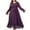 G-Purple, variant on ZQUUVOU Women's V Neck Dresses With Sleeves Chiffon A Line Formal Dress Long With Slit Burgundy