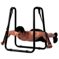 thumbnail image 4 of Iron Bar Dip Stand Dip Station Fitness Dip Bars with Straps, Body Press Dip Bar Push Up Stand for Full Body Strength Training Workout, Heavy Duty Parallel Bars for Dip Exercise Home Gym, 4 of 9