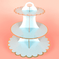 thumbnail image 4 of 6PCS 3-Layer Disposable Round Birthday Cupcake Dessert DIY Paper Stand Dessert Display Rack Wedding Party Supplies, 4 of 9