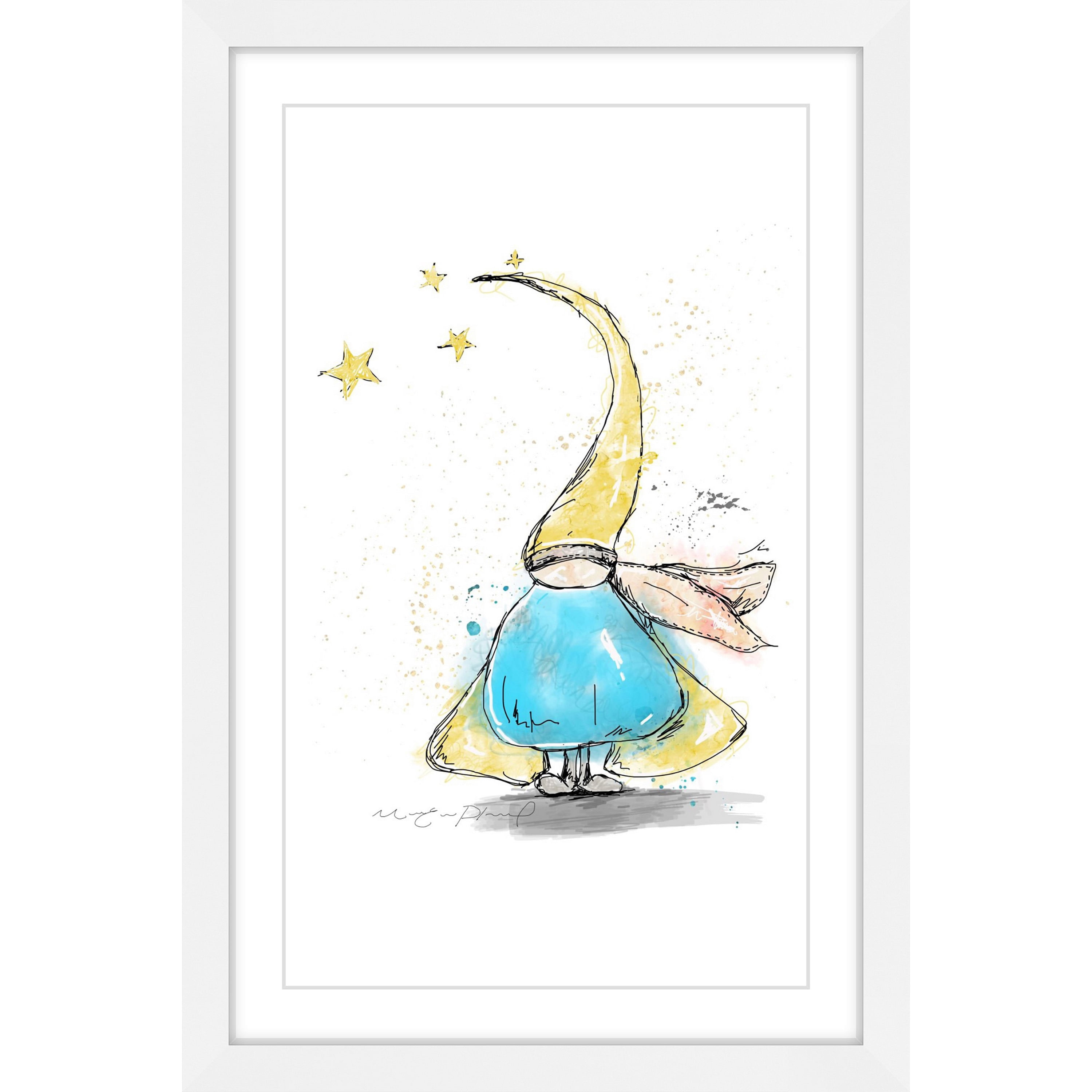 "Lutin" by Marie-Eve Pharand Framed Painting Art Print