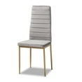 thumbnail image 3 of Baxton Studio Armand Dining Chair, Set of 4, Grey and Gold, 3 of 8