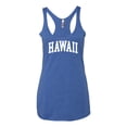 thumbnail image 2 of Wild Bobby State of Hawaii College Style Women Tri-Blend Racerback Tank Top, 2 of 6