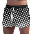 thumbnail image 2 of Swim Trunks Men, Mens and Womens Five-point Quick-drying Drawstring Printing Breathable Sports Surfing Seaside Vacation Beach Trunks Swimming Trunks, 2 of 3