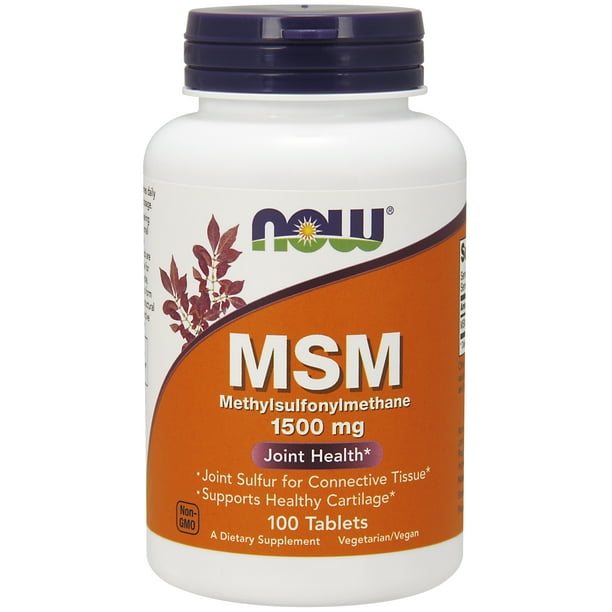 NOW Supplements, MSM (Methylsulfonylmethane) 1,500 mg, Supports Healthy