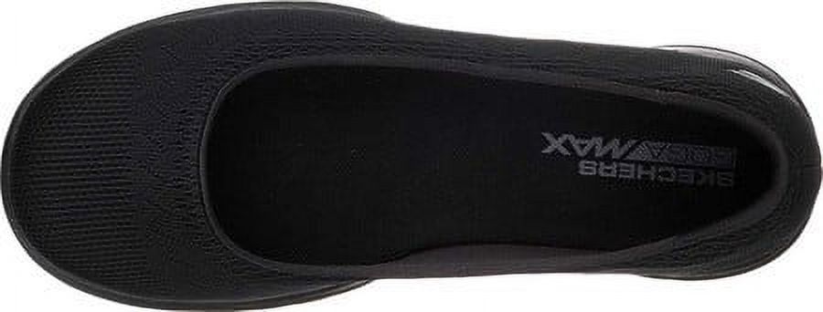 Skechers; Women's Goga Max Insole Skimmer Slip-on Casual Dress Shoes, Black, 8