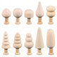 thumbnail image 4 of ColoMX 10pcs Juego de champiñones de madera de madera, 4 of 8