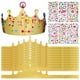 thumbnail image 5 of 12 piezas de sombreros de corona para fiesta de cumpleaños, accesorios de corona de cumpleaños con pegatinas, 5 of 7