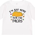 thumbnail image 4 of Inktastic I'm Just Here for the Tacos Cinco De Mayo Boys or Girls Long Sleeve Toddler T-Shirt, 4 of 5