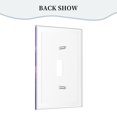 thumbnail image 4 of Panel de interruptores de pared con marco romano de cuero individual Ravens Switching Lights, interruptor de luz individual, doble o con tirador, 4 of 8