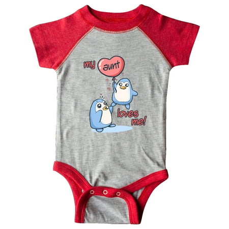 

Inktastic My Aunt Loves Me Gift Baby Boy or Baby Girl Bodysuit