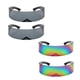 thumbnail image 1 of 4x de Visera de Moda de Parte Pna Y Estrecha Soledad Gafas de sol futuristas unisex, 1 of 9