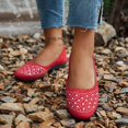 thumbnail image 2 of oqasdz Women's Casual Shoes Flat Shoes with Glitter Rhinestones Elegant Round Toe Low Heel Comfortable Everyday Style for Daily Wear Summer Outdoor, 2 of 6