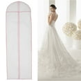 thumbnail image 3 of Muyoka Bolsa para vestido de novia de 180cm, fundas para ropa con cremallera, fundas antipolvo para ropa, bolsa de almacenamiento para traje de hombre/mujer para guardarropa/organizadores de viaje Muyoka Hogar, 3 of 7