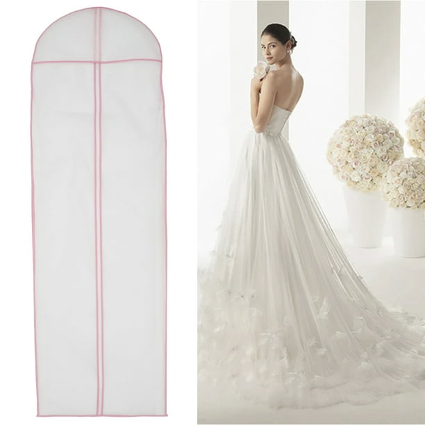 Fyeme 180cm Breathable Wedding Gown Dress Garment Bag,Hanging Garment