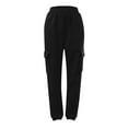 thumbnail image 2 of YOTMKGDO Fashion Pants for Women Casual Gradient Print Bottom Sweatpants Pockets High Waist Sporty Gym Athletic Fit Jogger Pants Trousers, Athletic Pants for Women, Black Sizes S-3XL, 2 of 8