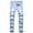 Light Blue, variant on Authentics Men's Regular Fit Comfort Flex Waist Jean Men's Casual Cotton Straight Ripped Hole Trousers Jeans Pants Full Length Pants Ndbuld,Blue,XL