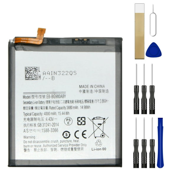 Replacement Battery EB-BG980ABY For Samsung Galaxy S20 SM-G980F/DS Tool