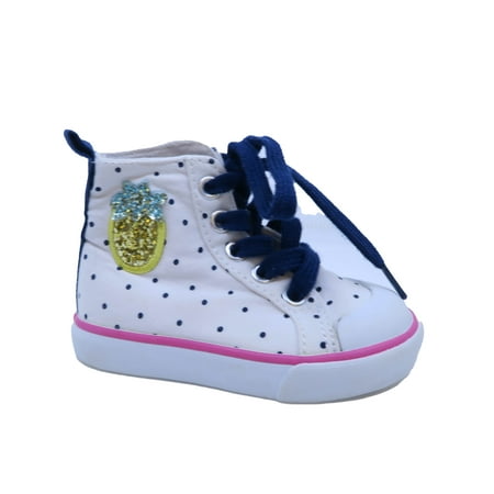 

Pre-owned Gymboree Girls White | Navy Sneakers size: 5 Toddler