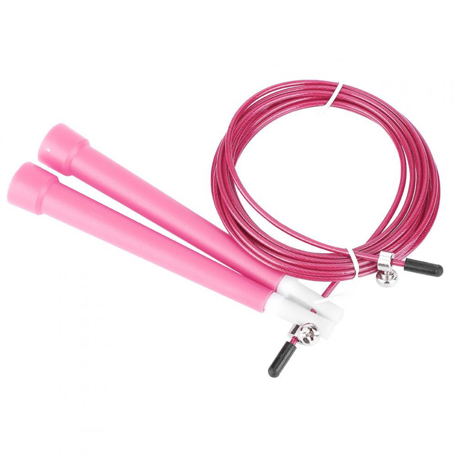 New Adjustable Ultra Speed Steel Cable Wire Skipping Skip Jump Crossfit Rope 