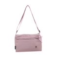thumbnail image 4 of Bolso bandolera para mujer con múltiples bolsillos, bolso de hombro vaquero moderno para viajes y acampadas. Púrpura, 4 of 9