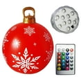 thumbnail image 1 of Bola inflable navideña de 60cm brillo de PVC con accesorios ligeros para fiestas suministros festivos, 1 of 7