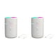 thumbnail image 4 of Yuarrent Humidificador de aire de 220ML con luz nocturna, difusor recargable USB de bajo ruido, rociador de niebla, contenedor de agua a prueba Blanco 2piezas, 4 of 6