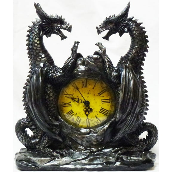 Dragonstar Double Dragon Mantel Clock