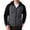 Dark Gray, variant on LTTVQM Mens Hoodie Full Zip Contrast Raglan Fleece Hoodie Drawstring Casual Daily Layering Sweatshirt Royal Blue 3XL