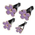 thumbnail image 1 of WEUVEB 4Ud Clips Para Auto En Metal Con Floral Púrpura Para De Ventilación De, 1 of 6