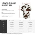 thumbnail image 4 of Vsdgher Brown Cow Women Shirts V Neck Short Sleeve Tops T-Shirt Basic Tees, S to 3XLX-Large, 4 of 5