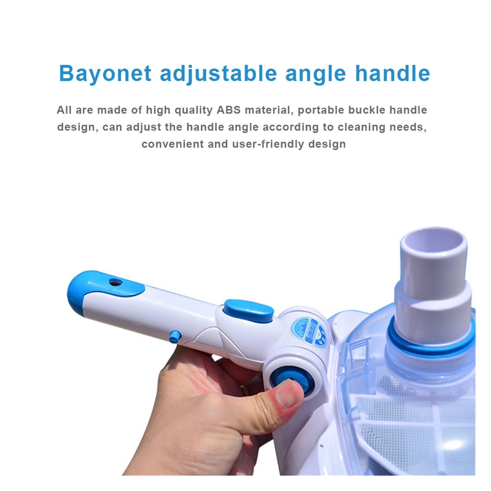 Swimming Pool Vacuum Head Brush Cleaner Transparent Manual Floating Objects Suction Machine Cleaning And Maintenance Tools ,Great Suction Power