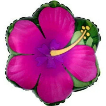 18" PINK HIBISCUS Balloon  Party Supplies Decorations Foil Mylar Balloon