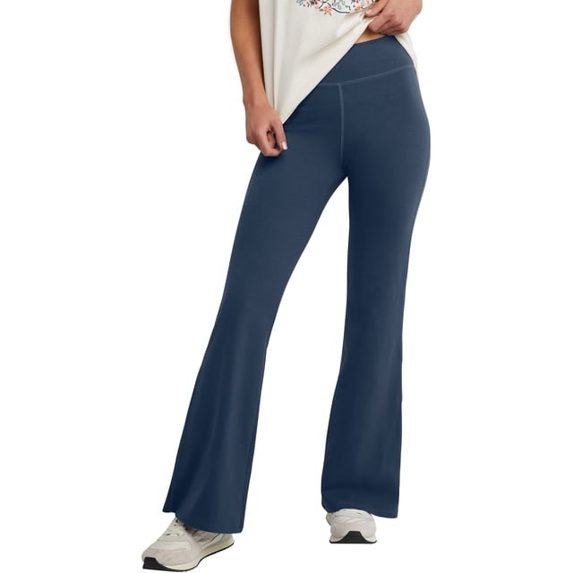 Pantalones Hanes Comfortblend Originals Jersey con pierna acampanada para mujer