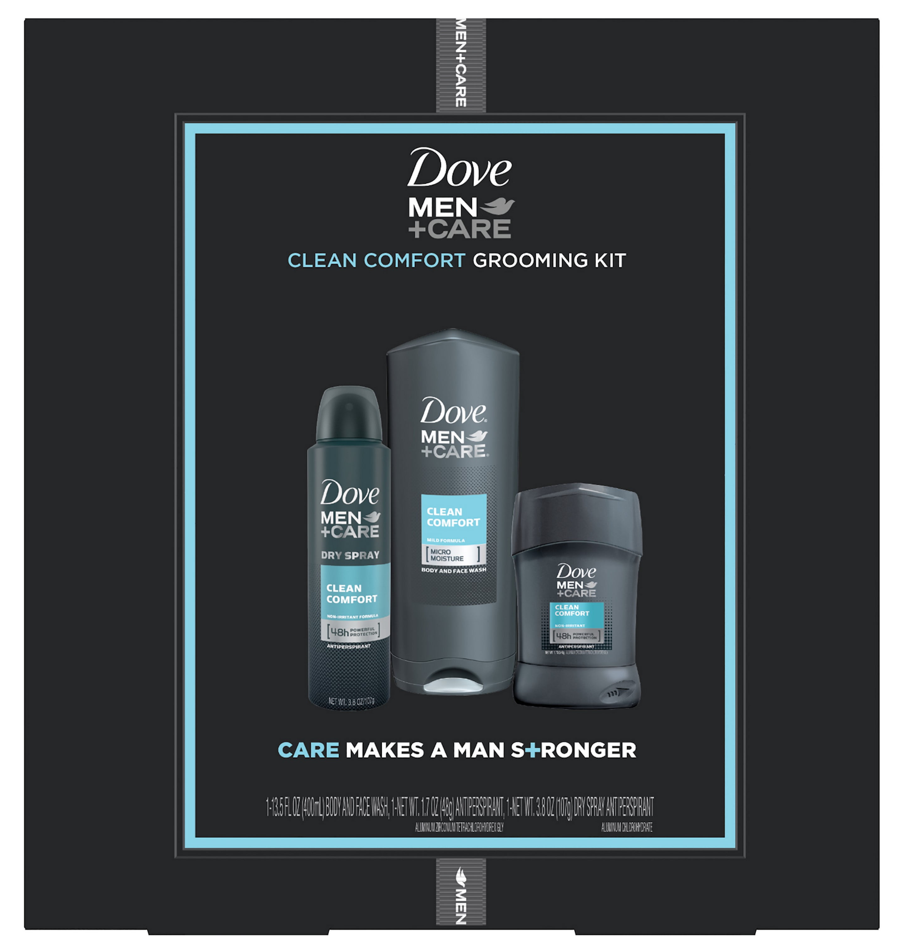 Dove Men+Care Body Wash and Deodorant Antiperspirant Gift Pack Clean