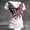 White, variant on SCSAlgin American Flag Short Sleeve T-Shirt USA Star Stripes Casual Ring Hole V Neck 4th of July Patriotic Tees Tops
